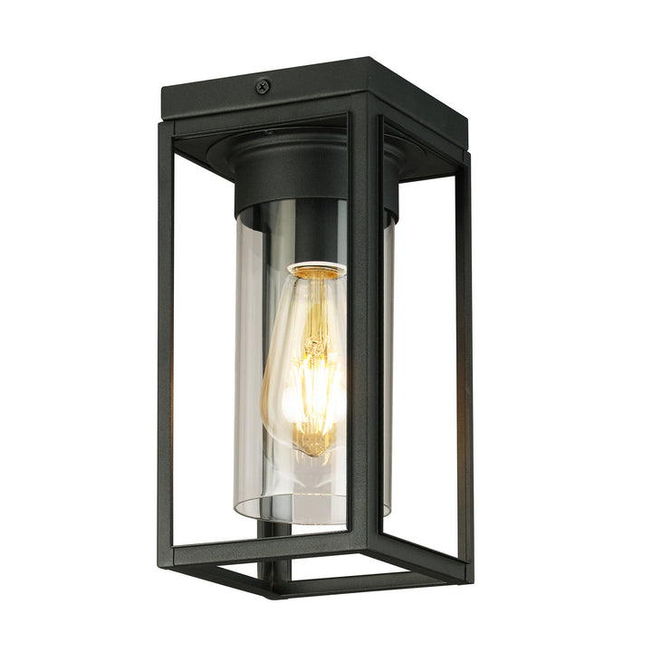 Eglo Canada - 203667A - One Light Outdoor Ceiling Mount - Walker Hill - Matte Black