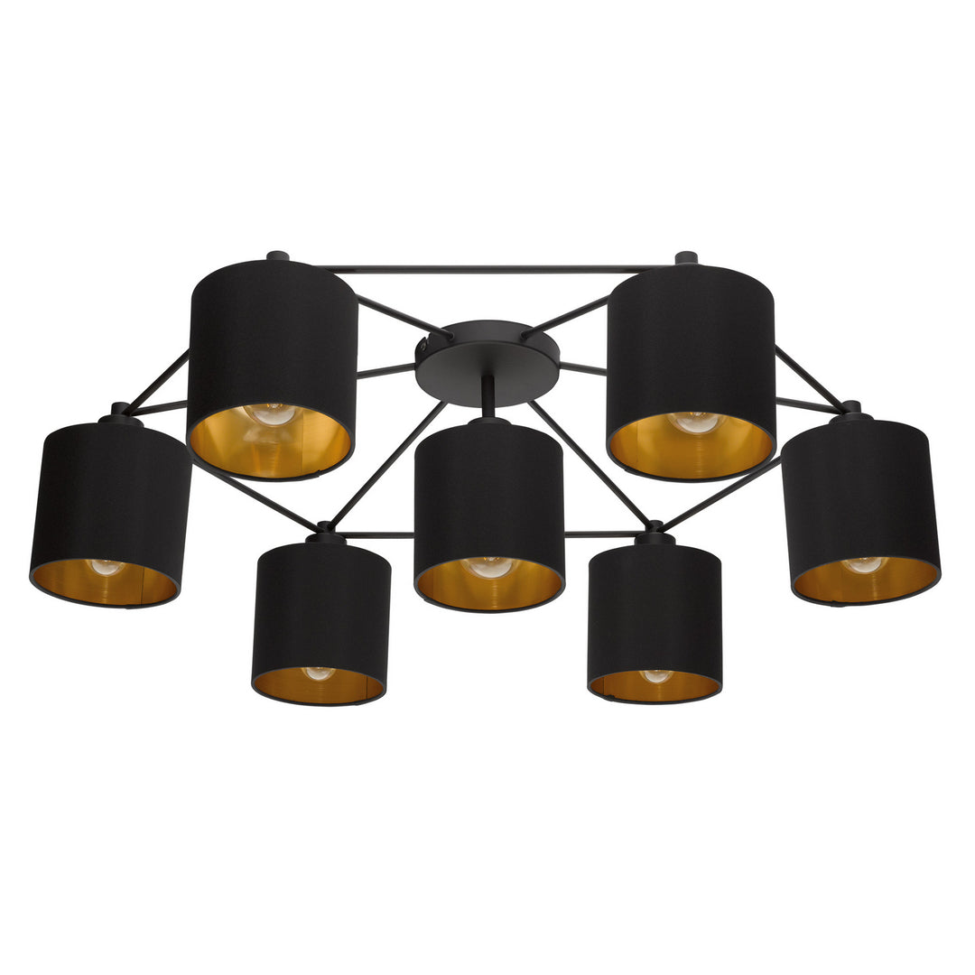 Eglo Canada - 97895A - Seven Light Ceiling Mount - Staiti - Black