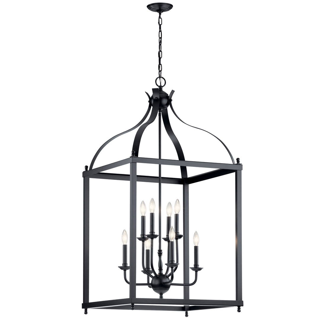 Kichler Canada - 42591BK - Eight Light Foyer Chandelier - Larkin - Black