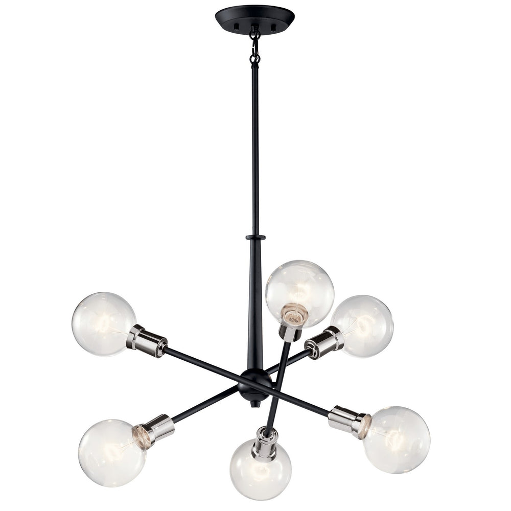 Kichler Canada - 43095BK - Six Light Chandelier - Armstrong - Black