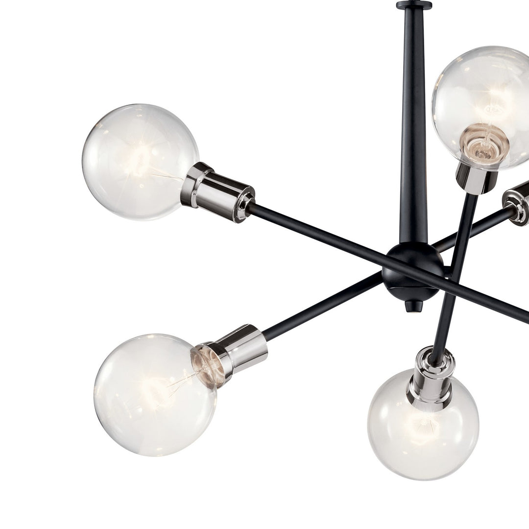 Kichler Canada - 43095BK - Six Light Chandelier - Armstrong - Black