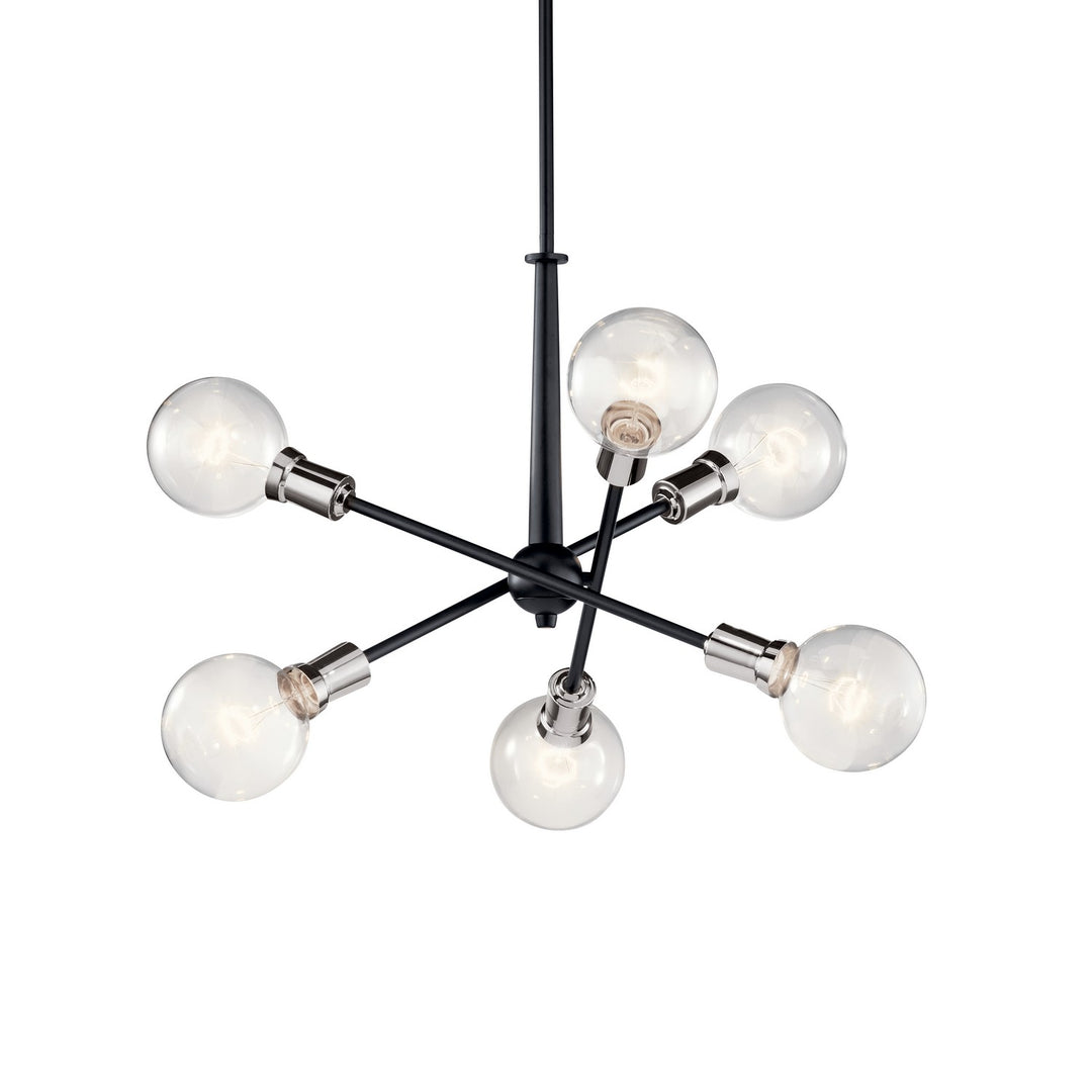 Kichler Canada - 43095BK - Six Light Chandelier - Armstrong - Black