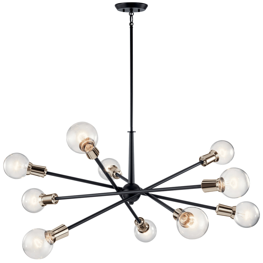 Kichler Canada - 43119BK - Ten Light Chandelier - Armstrong - Black