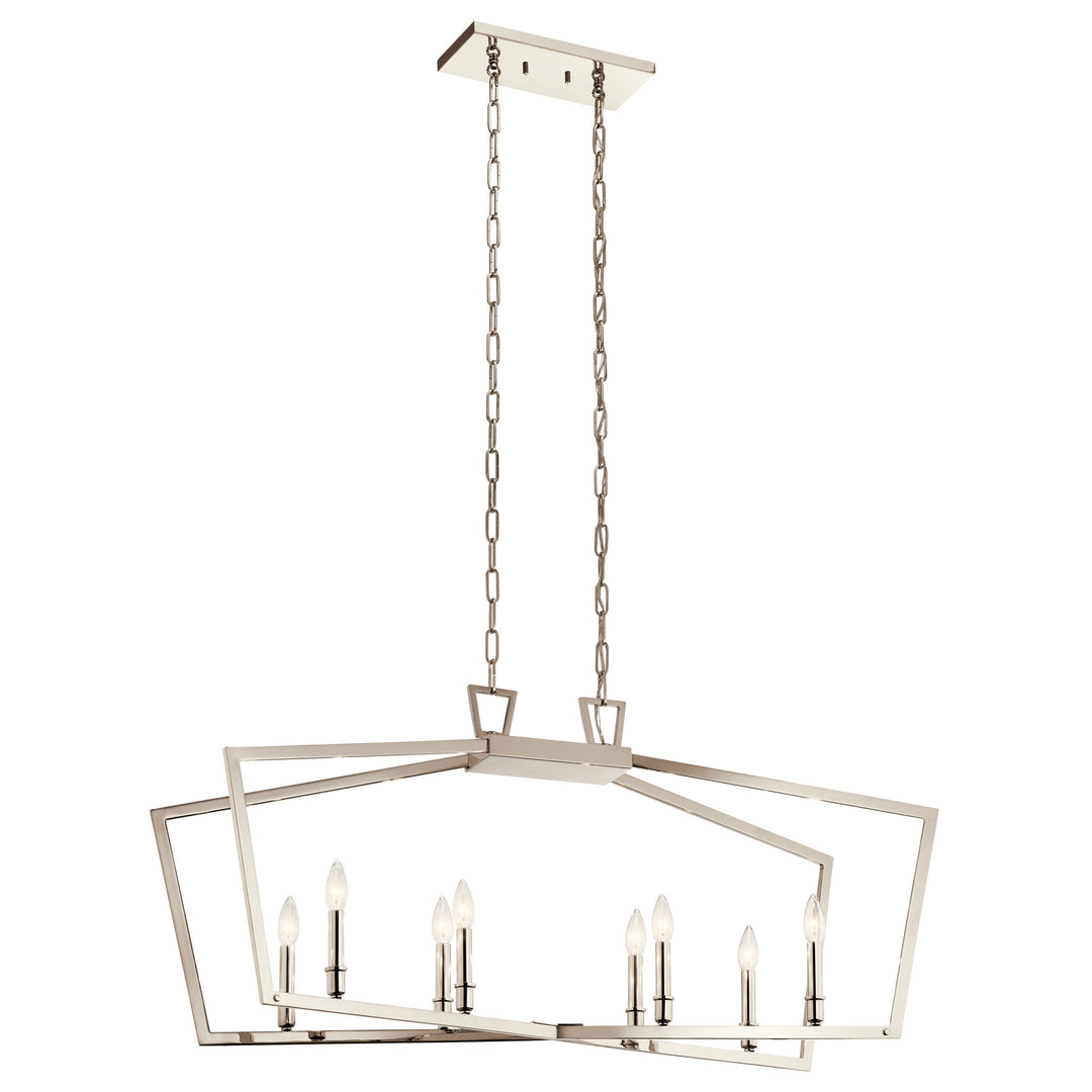 Kichler Canada - 43494PN - Eight Light Linear Chandelier - Abbotswell - Polished Nickel