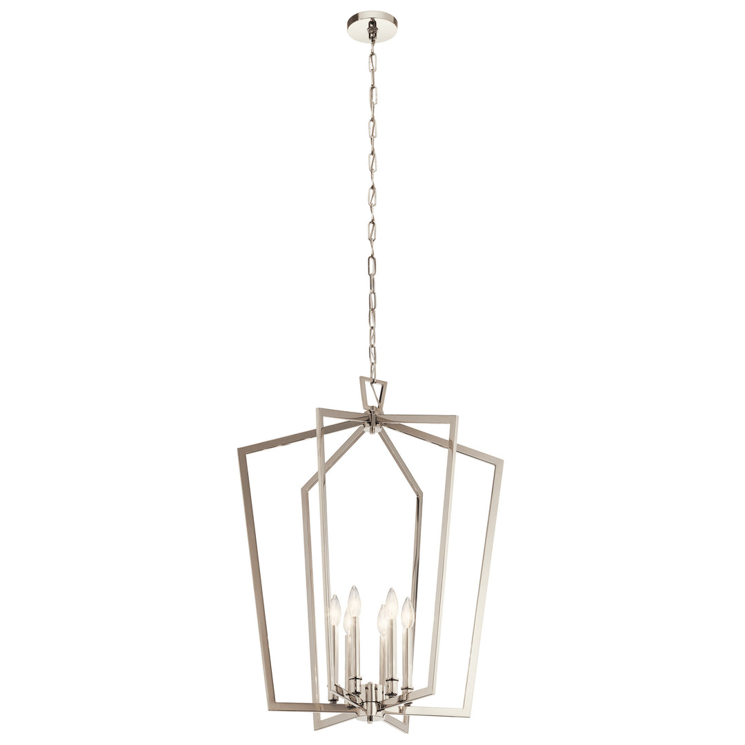 Kichler Canada - 43495PN - Six Light Foyer Pendant - Abbotswell - Polished Nickel