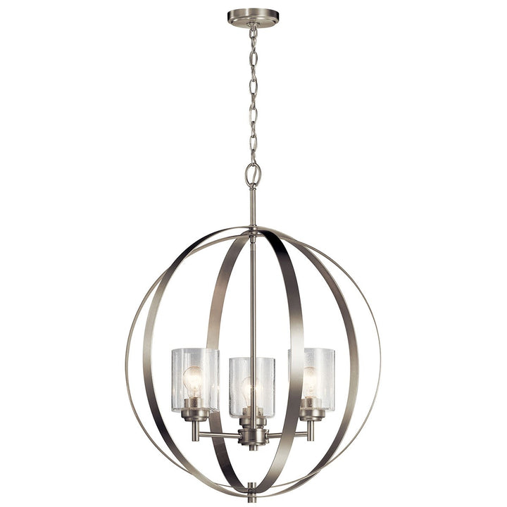 Kichler Canada - 44034NI - Three Light Chandelier - Winslow - Brushed Nickel