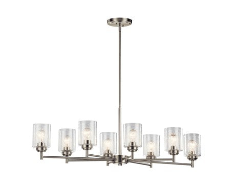 Kichler Canada - 44035NI - Eight Light Chandelier - Winslow - Brushed Nickel