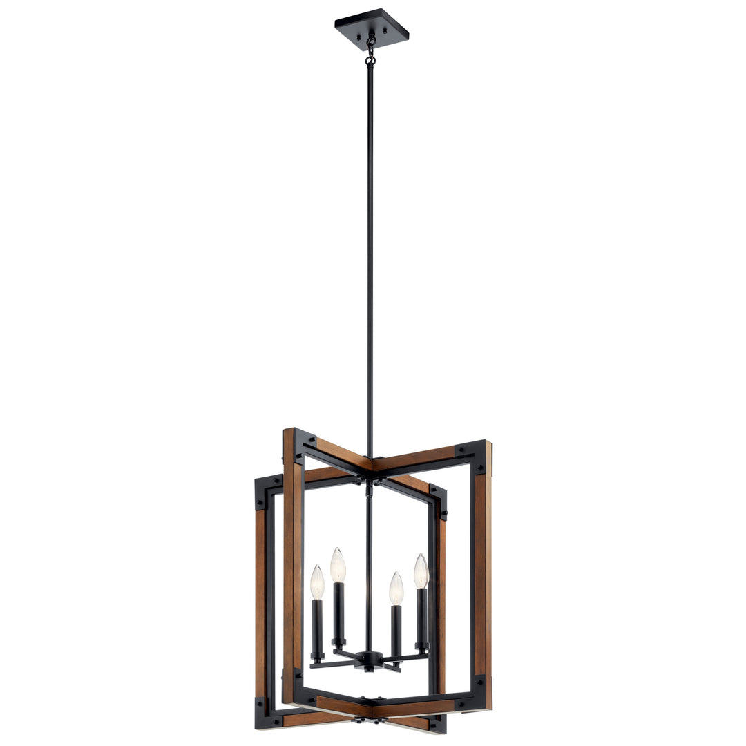 Kichler Canada - 44044AUB - Four Light Foyer Pendant - Marimount - Auburn Stained
