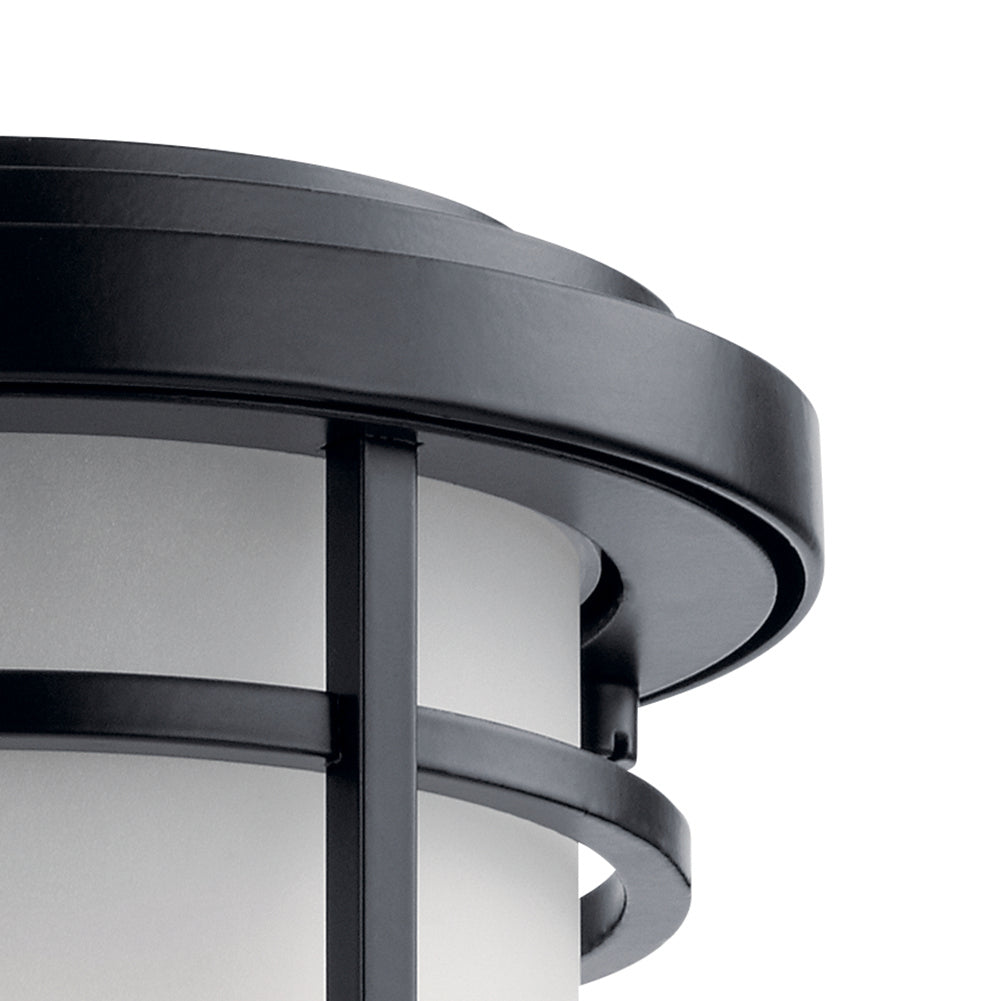 Kichler Canada - 49686BK - One Light Outdoor Wall Mount - Toman - Black