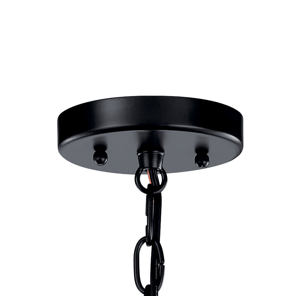 Kichler Canada - 49689BK - One Light Outdoor Pendant - Toman - Black