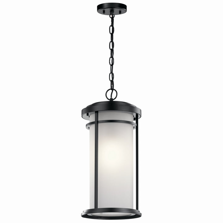 Kichler Canada - 49689BK - One Light Outdoor Pendant - Toman - Black
