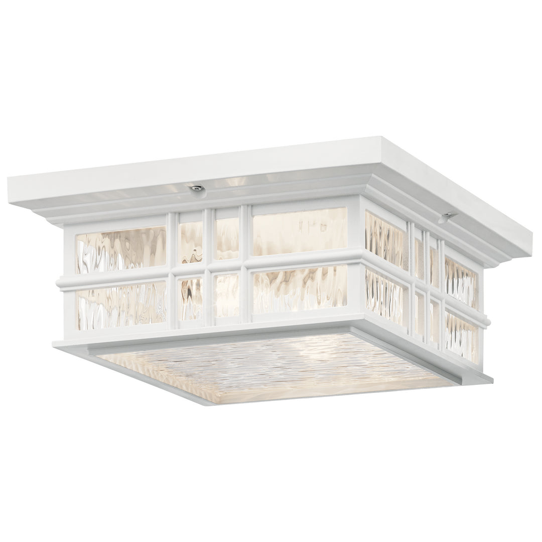 Kichler Canada - 49834WH - Two Light Outdoor Ceiling Mount - Beacon Square - White