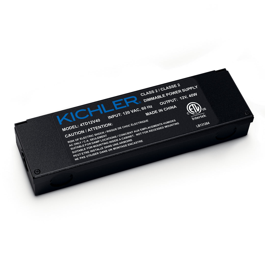 Kichler Canada - 4TD12V40BKT - Power Supply - Led Power Supply 12V - Textured Black
