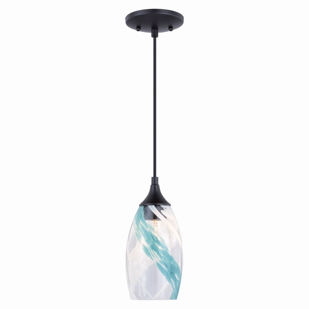 Milano One Light Mini Pendant in Oil Rubbed Bronze