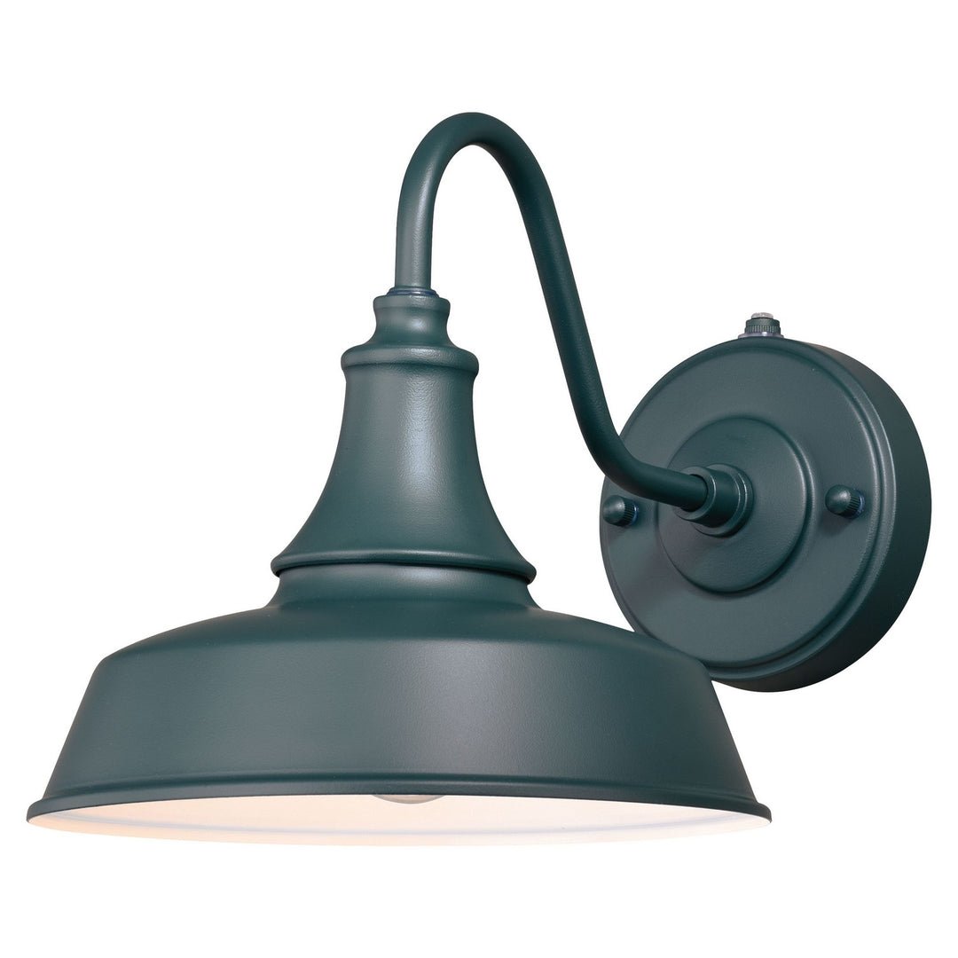 Dorado One Light Outdoor Wall Mount in Hunter Green and White