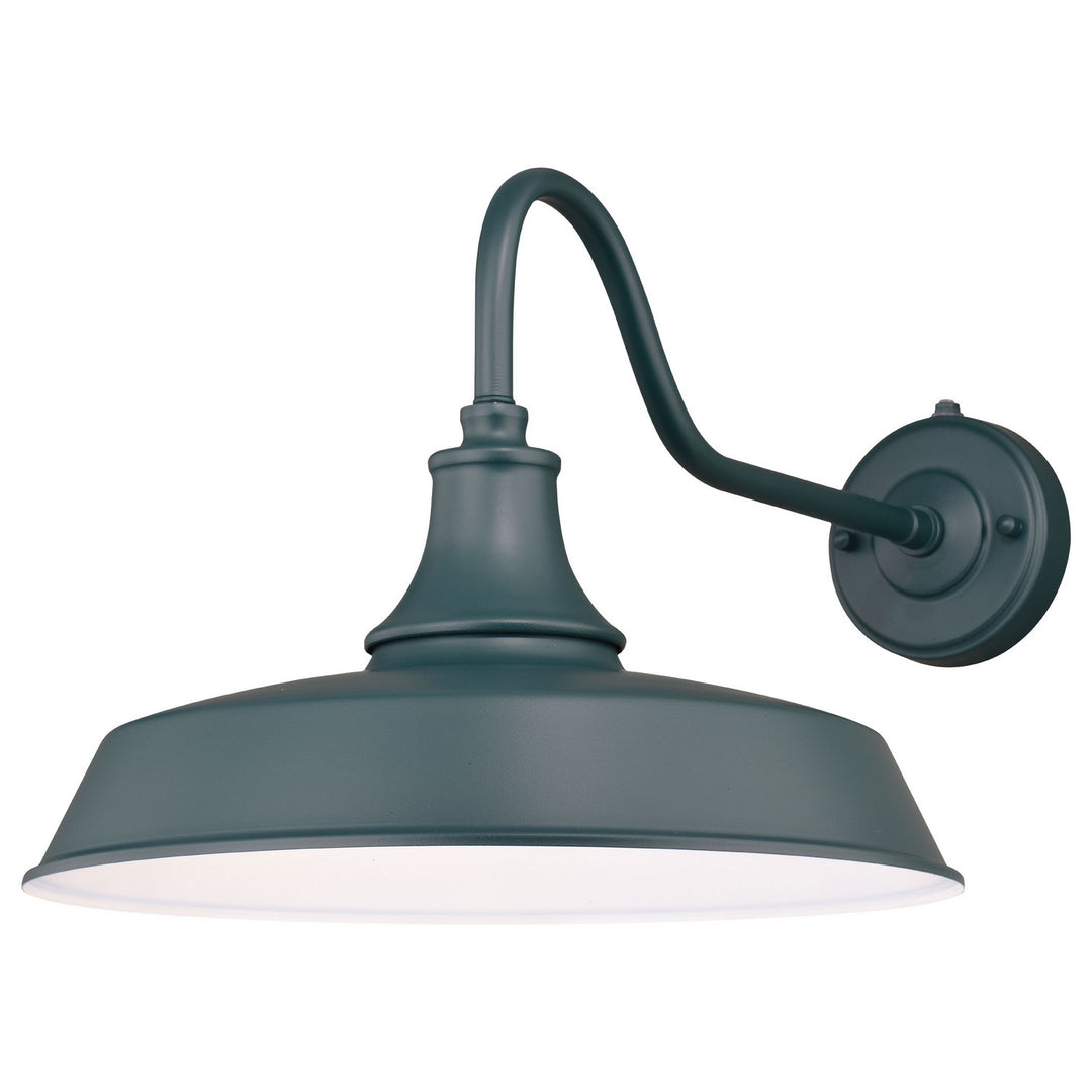 Dorado One Light Outdoor Wall Mount in Hunter Green and White