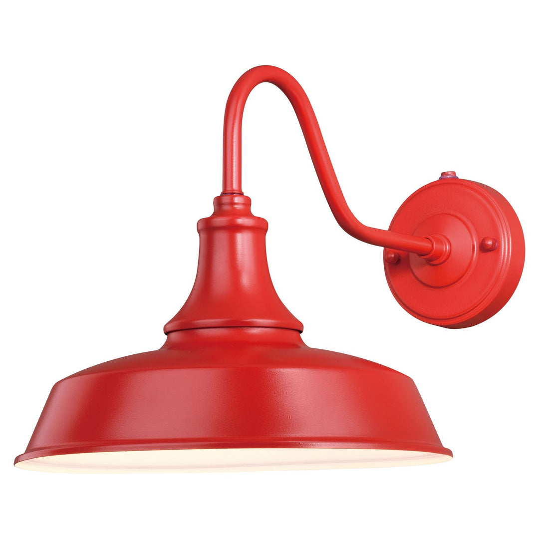 Dorado One Light Outdoor Wall Mount in Red and White