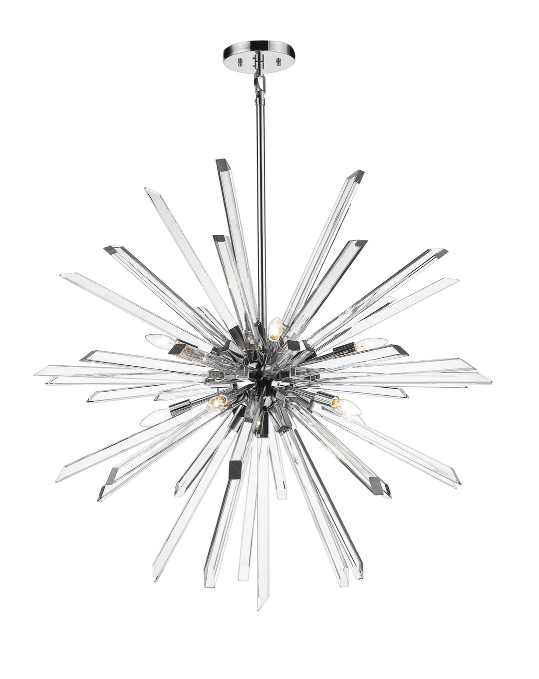 Z-Lite Canada - 4003-10CH - Ten Light Chandelier - Burst - Chrome