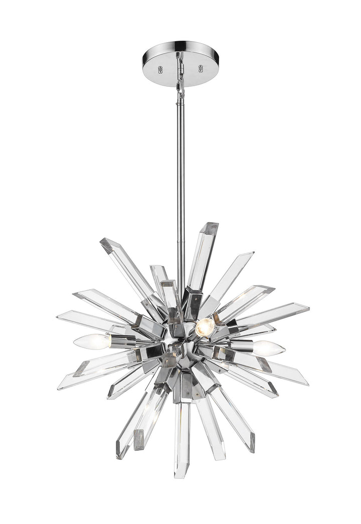 Z-Lite Canada - 4003-4CH - Four Light Chandelier - Burst - Chrome