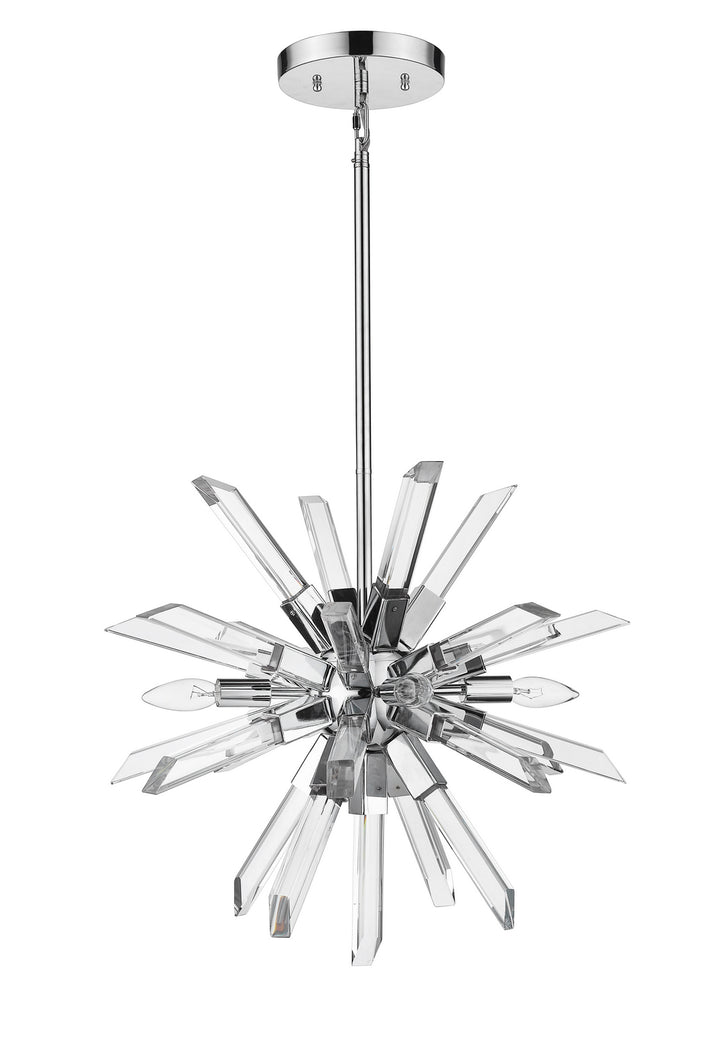Z-Lite Canada - 4003-4CH - Four Light Chandelier - Burst - Chrome