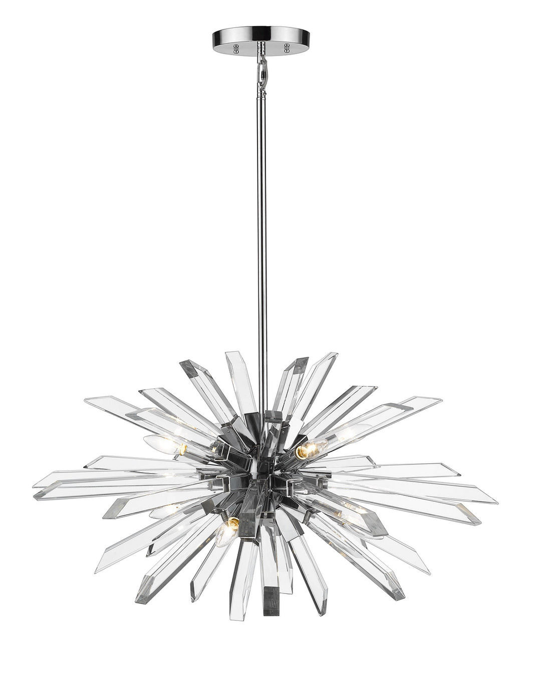 Z-Lite Canada - 4003-8L-CH - Eight Light Chandelier - Burst - Chrome