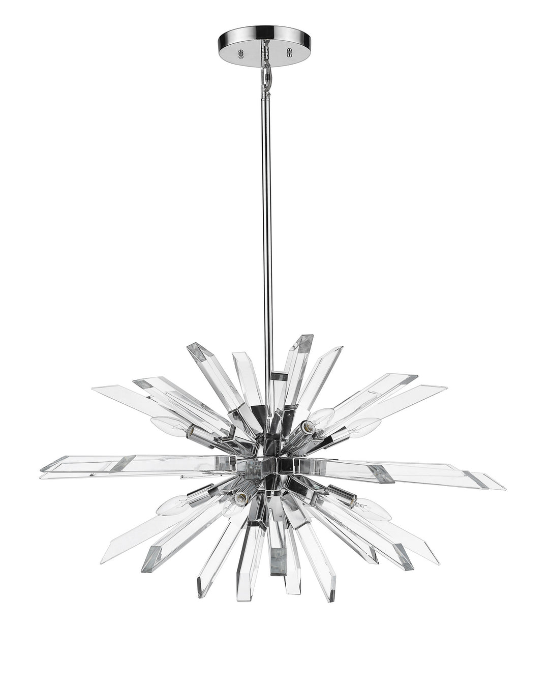 Z-Lite Canada - 4003-8L-CH - Eight Light Chandelier - Burst - Chrome
