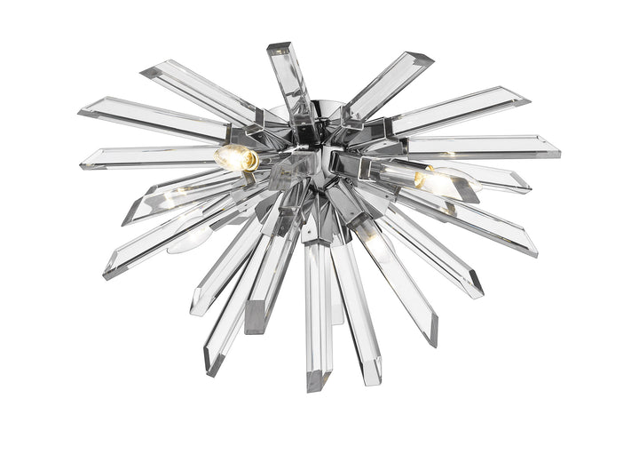Z-Lite Canada - 4003-F-CH - Four Light Flush Mount - Burst - Chrome