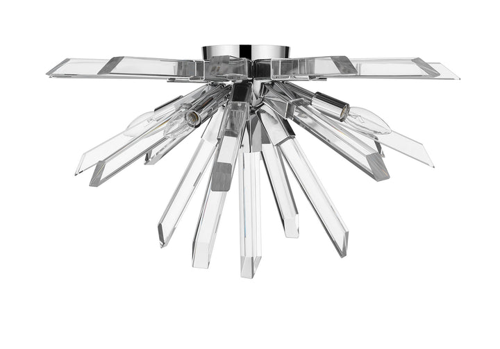 Z-Lite Canada - 4003-F-CH - Four Light Flush Mount - Burst - Chrome