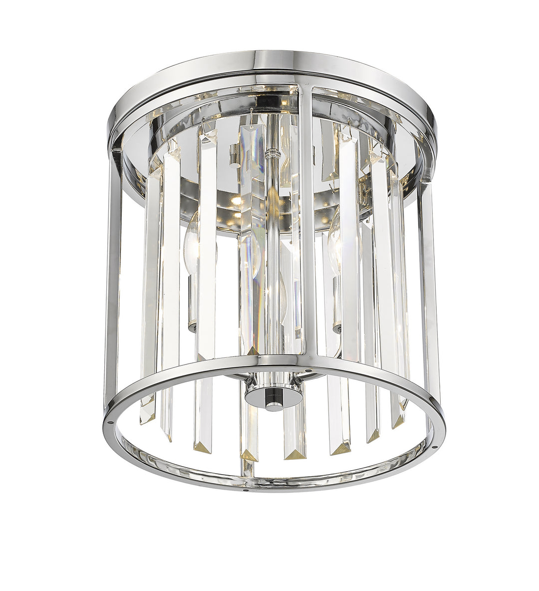 Z-Lite Canada - 439F12-CH - Three Light Flush Mount - Monarch - Chrome