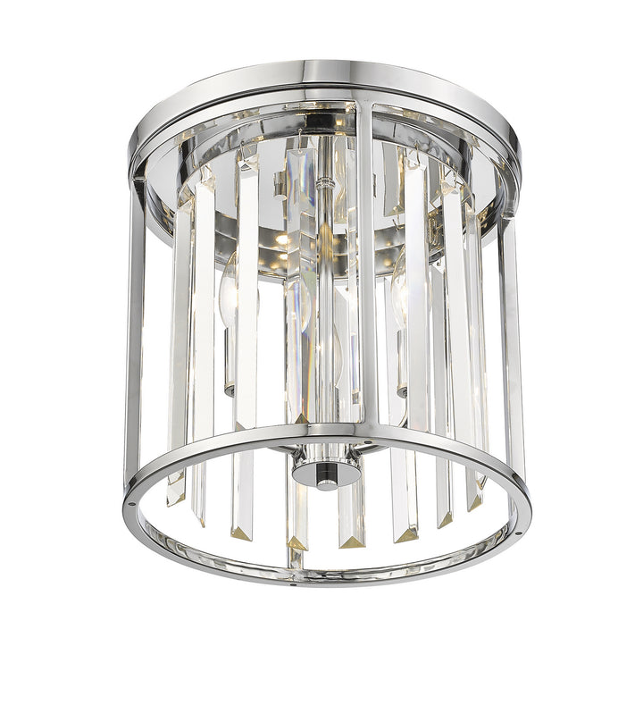 Z-Lite Canada - 439F12-CH - Three Light Flush Mount - Monarch - Chrome