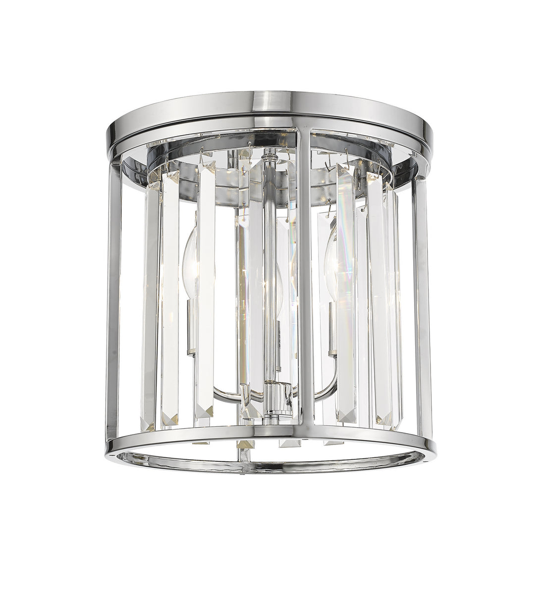 Z-Lite Canada - 439F12-CH - Three Light Flush Mount - Monarch - Chrome
