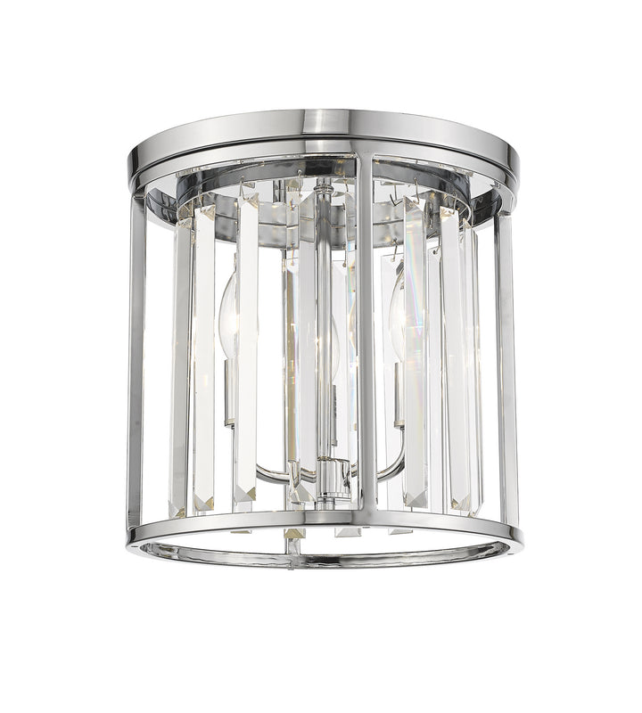 Z-Lite Canada - 439F12-CH - Three Light Flush Mount - Monarch - Chrome