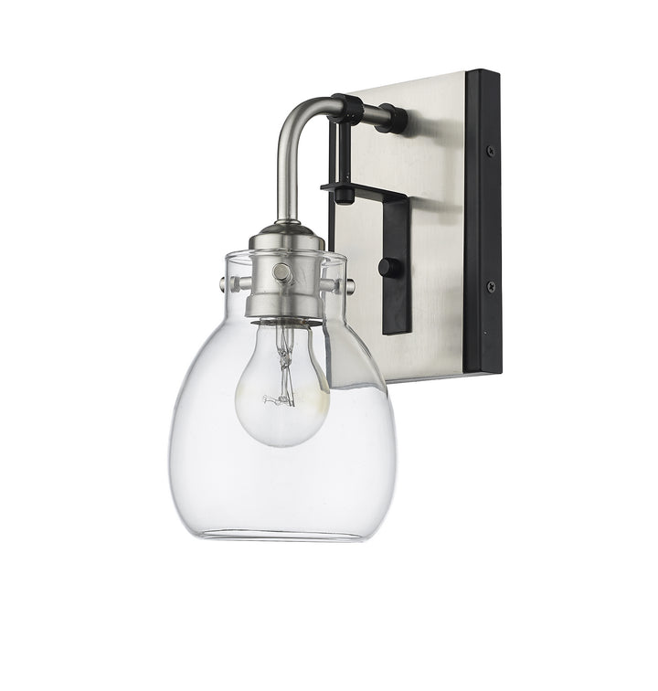 Z-Lite Canada - 466-1S-MB-BN - One Light Wall Sconce - Kraken - Matte Black + Brushed Nickel