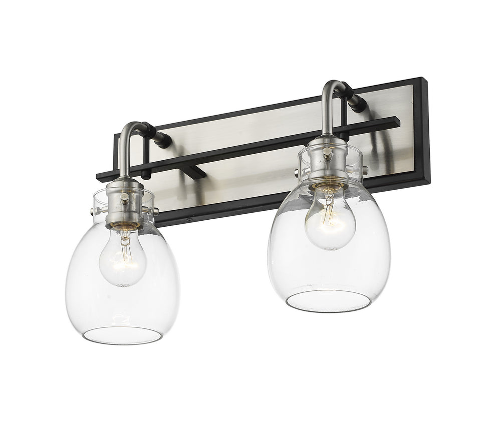 Z-Lite Canada - 466-2S-MB-BN - Two Light Wall Sconce - Kraken - Matte Black + Brushed Nickel