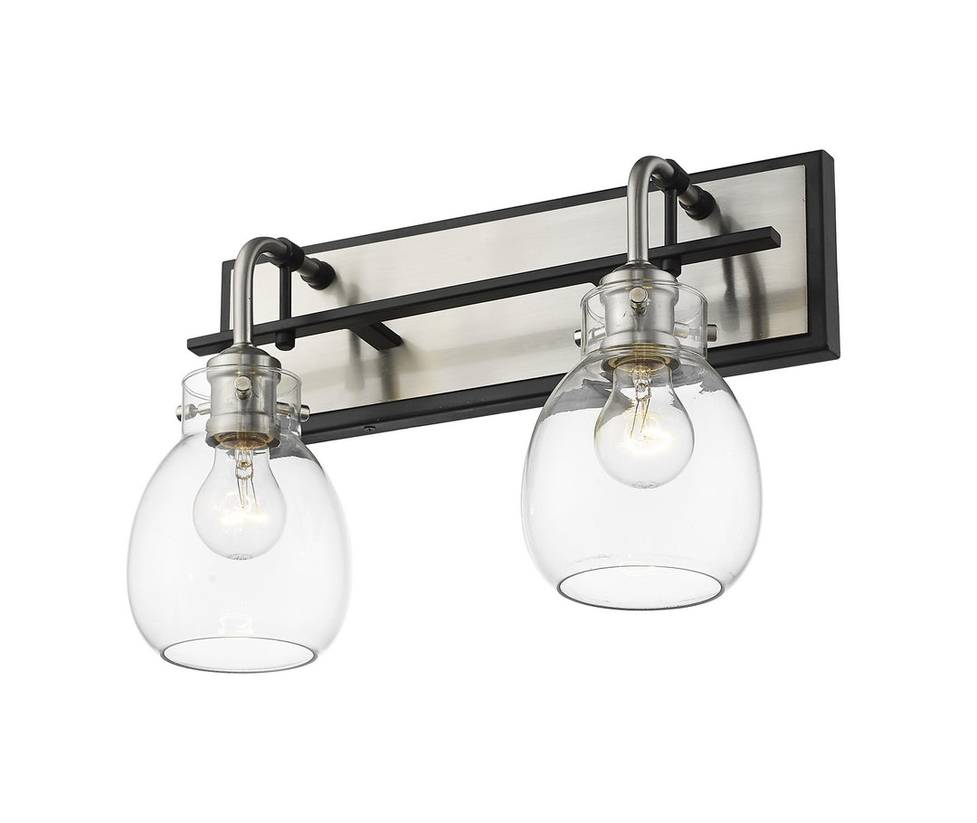 Z-Lite Canada - 466-2S-MB-BN - Two Light Wall Sconce - Kraken - Matte Black + Brushed Nickel
