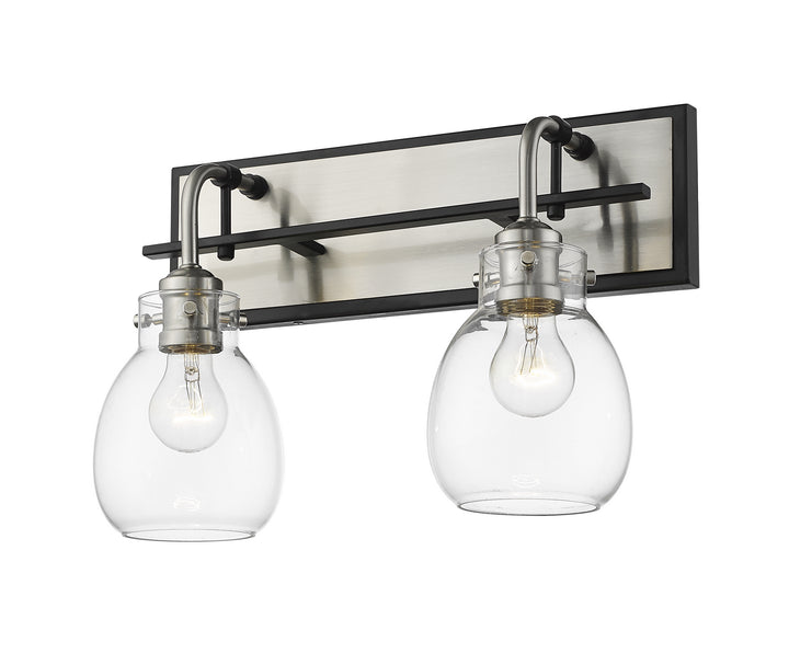 Z-Lite Canada - 466-2S-MB-BN - Two Light Wall Sconce - Kraken - Matte Black + Brushed Nickel