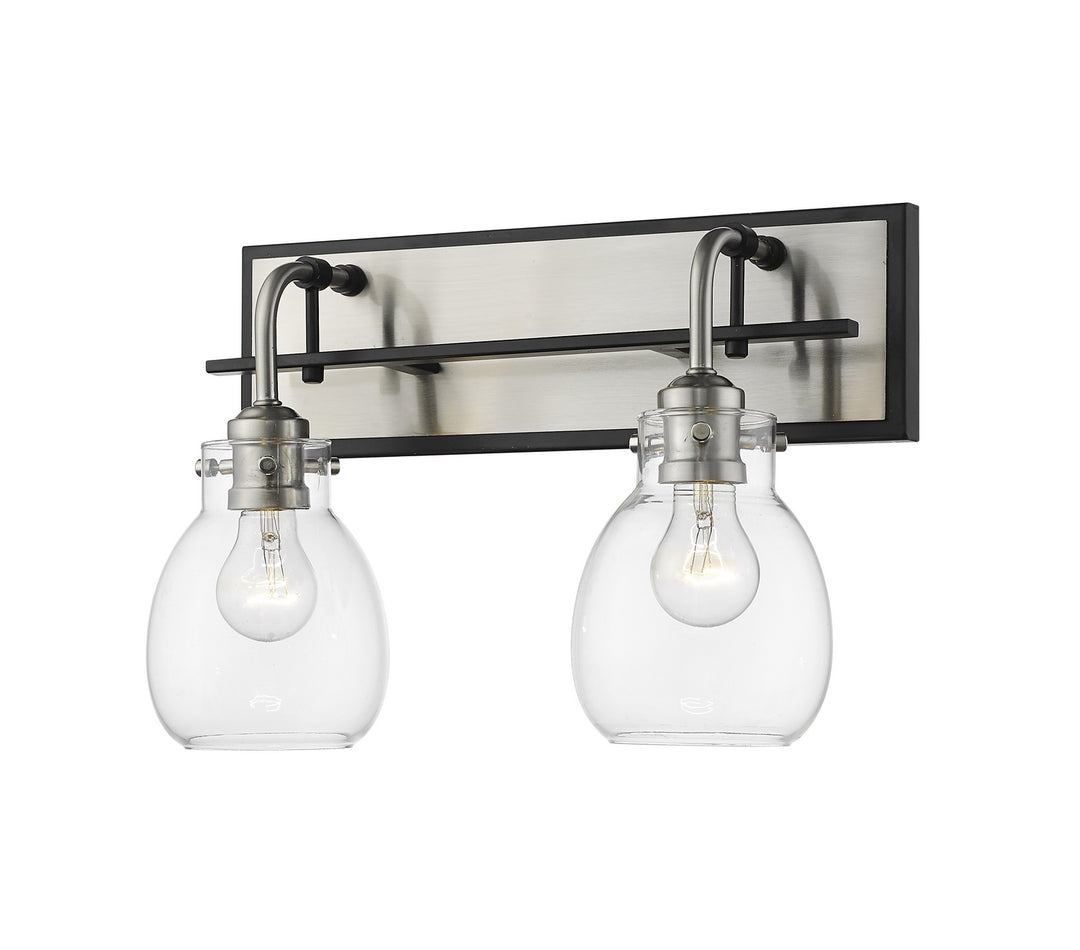 Z-Lite Canada - 466-2S-MB-BN - Two Light Wall Sconce - Kraken - Matte Black + Brushed Nickel