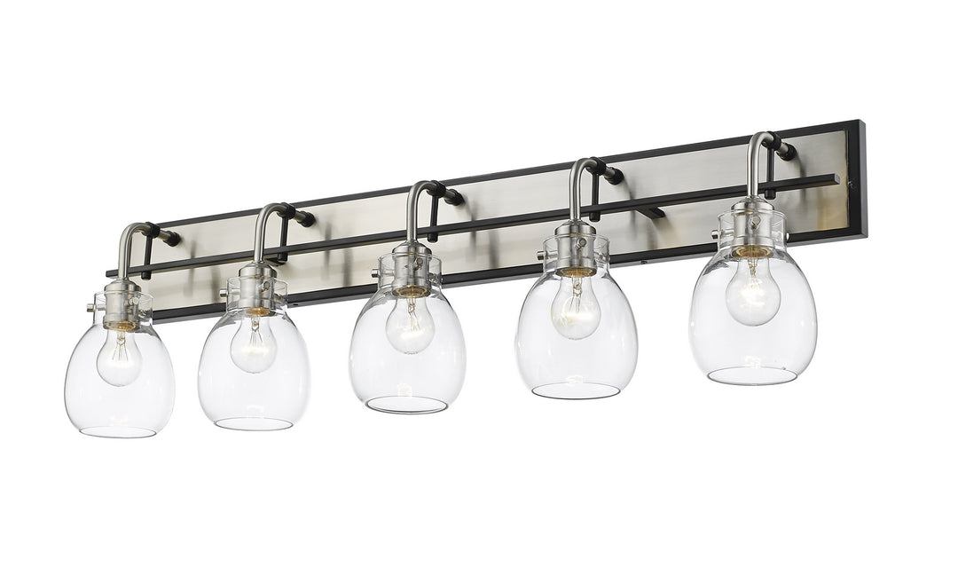 Z-Lite Canada - 466-5V-MB-BN - Five Light Vanity - Kraken - Matte Black + Brushed Nickel