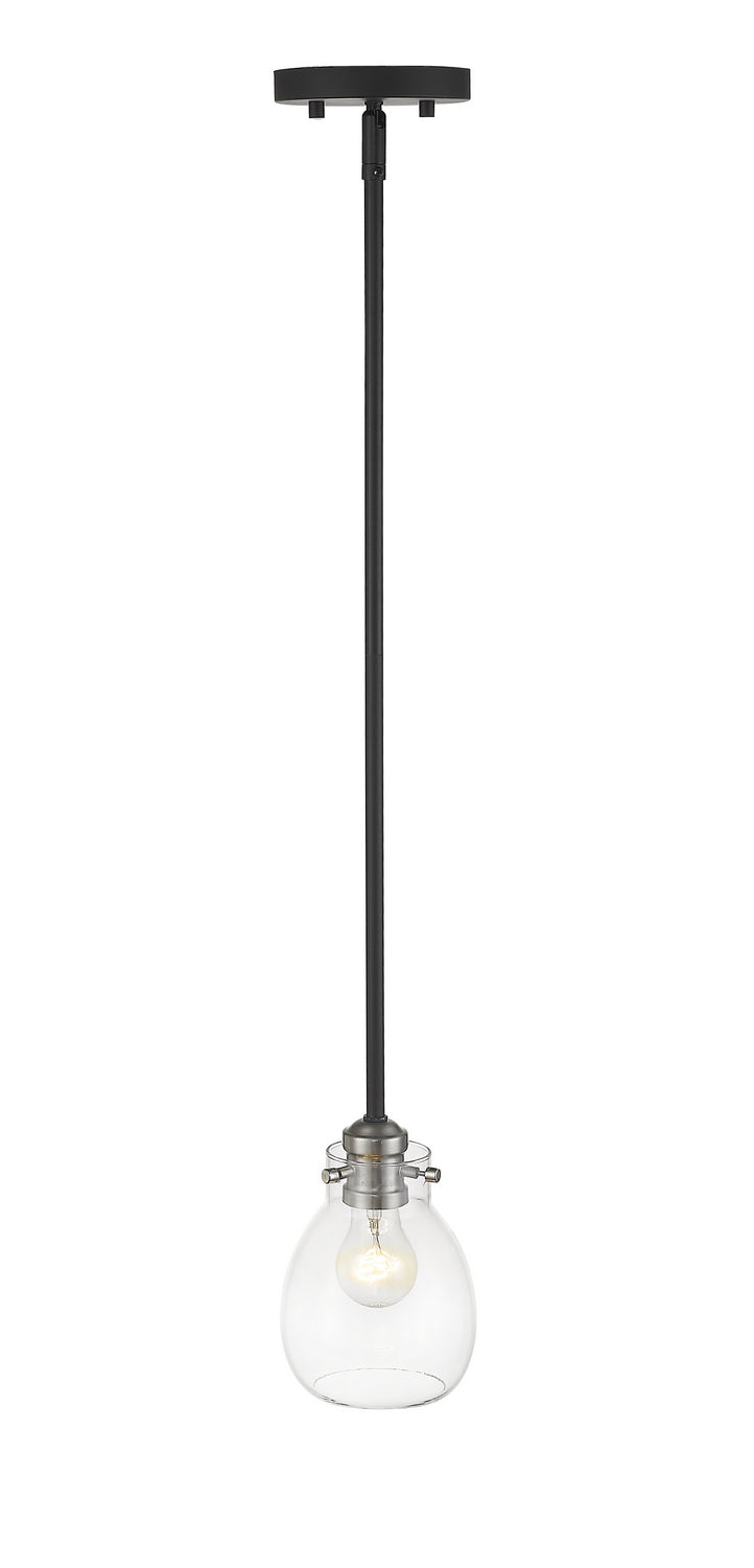 Z-Lite Canada - 466MP-MB-BN - One Light Pendant - Kraken - Matte Black + Brushed Nickel