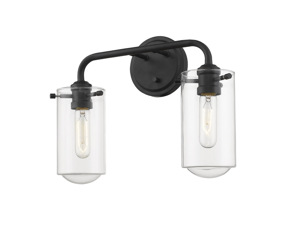 Z-Lite Canada - 471-2V-MB - Two Light Vanity - Delaney - Matte Black