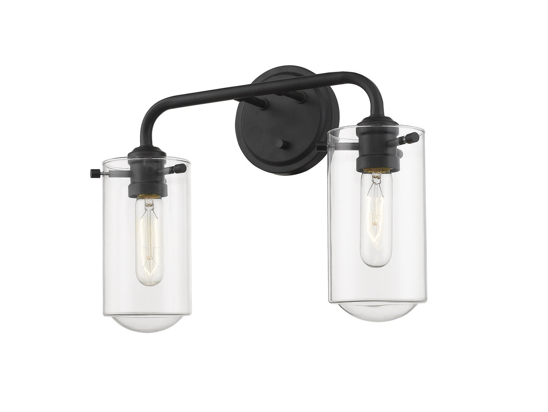 Z-Lite Canada - 471-2V-MB - Two Light Vanity - Delaney - Matte Black