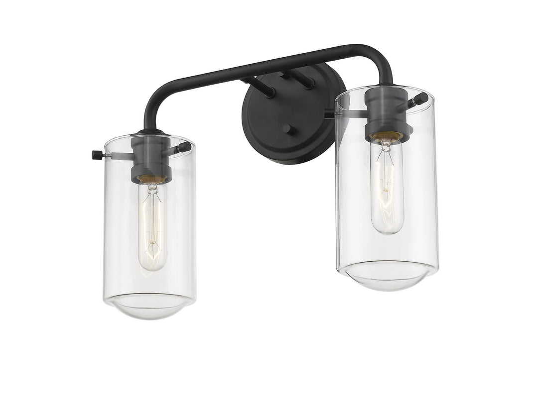 Z-Lite Canada - 471-2V-MB - Two Light Vanity - Delaney - Matte Black