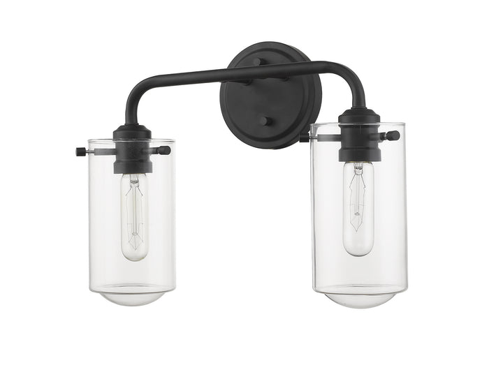 Z-Lite Canada - 471-2V-MB - Two Light Vanity - Delaney - Matte Black