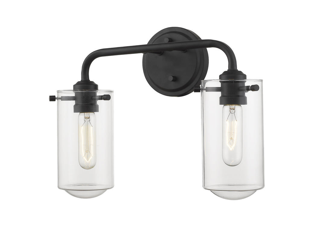 Z-Lite Canada - 471-2V-MB - Two Light Vanity - Delaney - Matte Black
