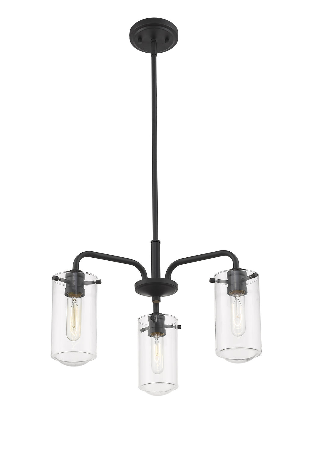 Z-Lite Canada - 471-3MB - Three Light Chandelier - Delaney - Matte Black