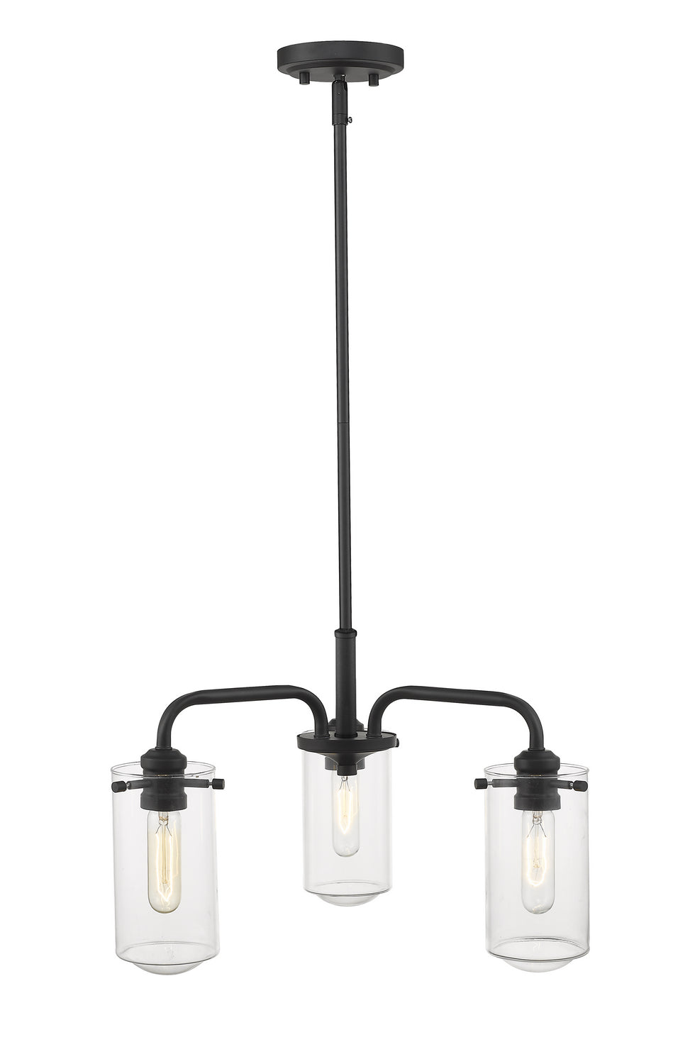 Z-Lite Canada - 471-3MB - Three Light Chandelier - Delaney - Matte Black