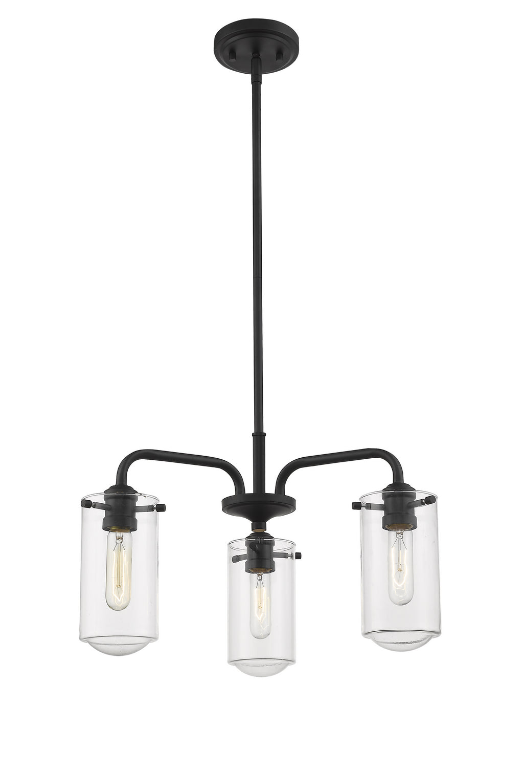 Z-Lite Canada - 471-3MB - Three Light Chandelier - Delaney - Matte Black