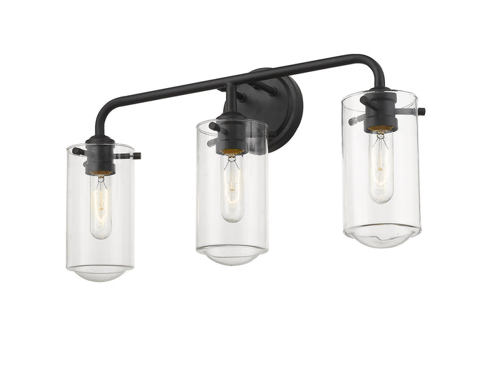 Z-Lite Canada - 471-3V-MB - Three Light Vanity - Delaney - Matte Black