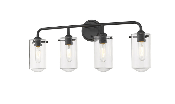 Z-Lite Canada - 471-4V-MB - Four Light Vanity - Delaney - Matte Black