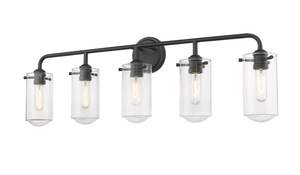 Z-Lite Canada - 471-5V-MB - Five Light Vanity - Delaney - Matte Black